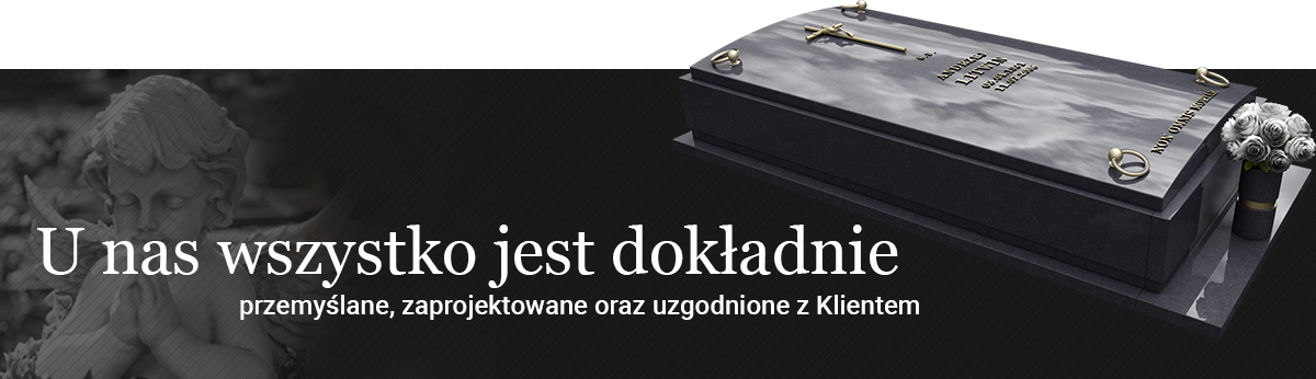 Nagrobek granitowy w Lublinie